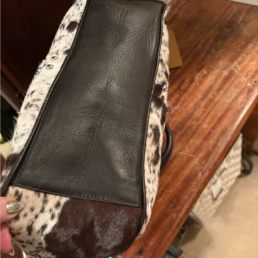 Genuine cowhide weekender bag - Picture 7 of 8